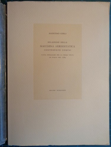 Agostino gerli relazione della - agostino,