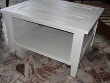 TAVOLINO TAVOLO SALOTTO RIVISTE LEGNO SCURO VECCHIO SHABBY COUNTRY