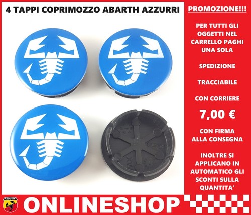 Tappi coprimozzo abarth - coprimozzo,