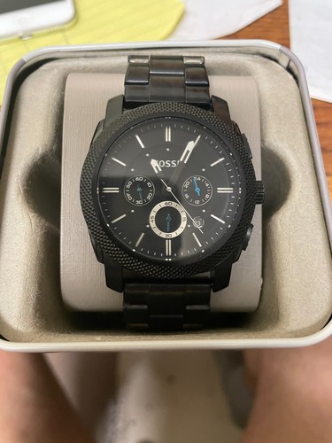 Orologio uomo fossil 45mm nero - orologio,