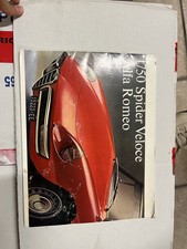 Libretto uso e manutenzione Alfa Romeo 1750 Spider Veloce
