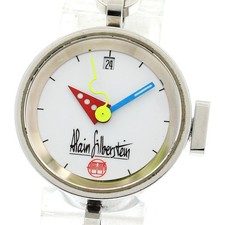 Orologio automatico donna Alain Silberstein Milanese ME12 data quadrante bianco_898934