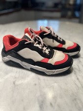 Armani Exchange Men’s Sneakers Black Red – Streetwear Casual Trainers