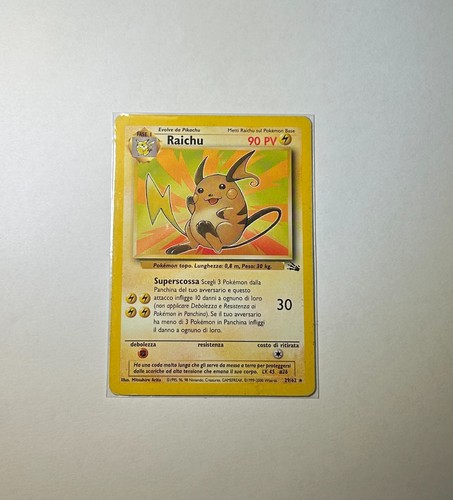 Raichu fossil carta - fossil,