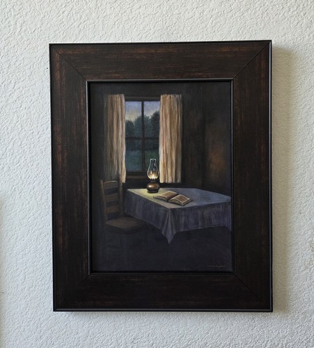Lampada olio con cornice - ad,