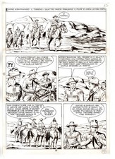 Tex - Fantasmi nel deserto - p.55 - Erio Nicolo' - Tavola Originale  - 1975
