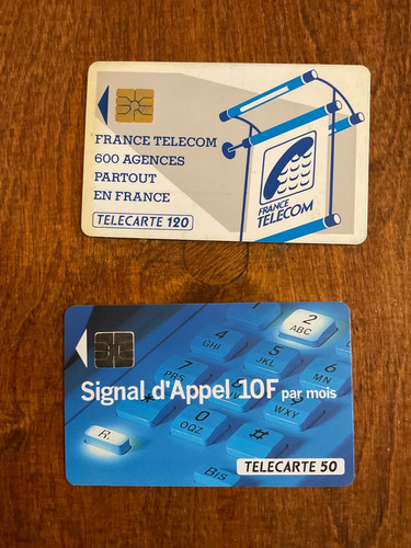 French vintage phone cards
