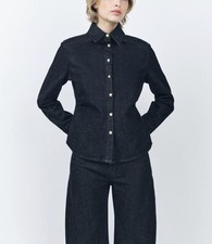 ZARA camicia top plissettato