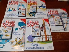 Lotto 5 FIABE SONORE Fabbri Editori 5 musicassette + 5 fascicoli 