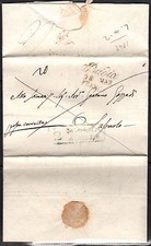 PREFILATELICA LOMBARDO VENETO 1842 da Badia a Bagnolo