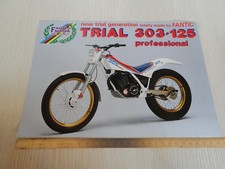 BROCHURE ORIGINALE 1987 TRIAL FANTIC 303 125 PROFESSIONAL ITAL DEPLIANT PROSPEKT