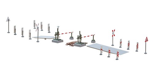 Barriera ferroviaria viessmann - barriera,