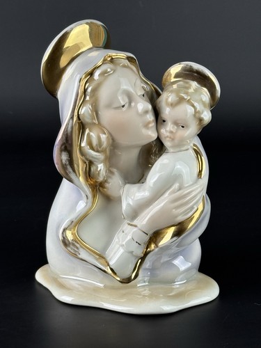 Statua madonna con bambino - con,