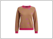 Chiara Dalba maglia da per donna maglione manica lunga elegante girocollo cuori