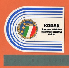Adesivo Sticker Vintage Autocollant Aufkleber KODAK Sponsor Nazionale Italiana