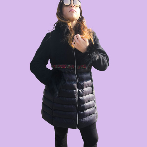 Piuminonero donna con bordo - donna,