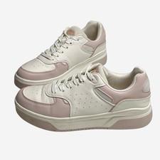 ECKO Unlimited Sneakers Donna Taglia 8,5 Rosso Rhino Bianco Rosa Scarpe da Ginnastica