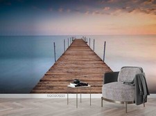 Ponte in legno 3D mare