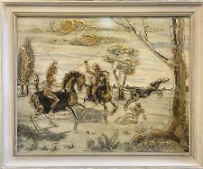 Dipinto olio su tavola, inizio XX secolo, AngVerc, battaglia