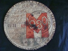 BOLLO 1930 REALE AUTOMOBILE CLUB ORIGINALE PER MOTO GUZZI  BIANCHI FRERA GILERA 