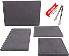 Piastra ollare lavica spessore cm 2 per barbecue legna gas bistecchiera pietra