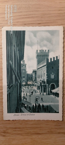 Cartolina ferrara palazzo del - ferrara,