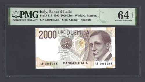 Italy 2000 lire - 2000, 1990
