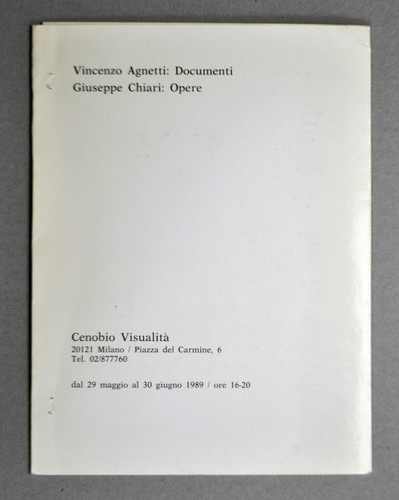 Vincenzo agnetti documenti - vincenzo,