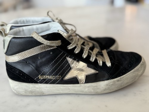 Golden goose black midstar - golden,