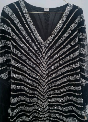 Maxi abito donna nappa - , nero