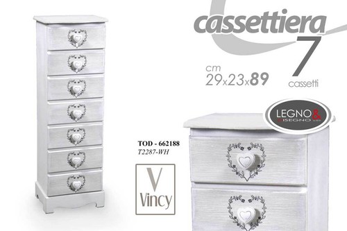 Cassettiera cassetti - 7,