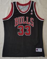 CANOTTA BASKET CHAMPION CHICAGO BULLS  NBA VINTAGE #33 PIPPEN JERSEY SHIRT 
