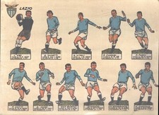 Cartoncino con la Lazio Calcio