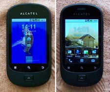 Raro smartphone mobile Alcatel