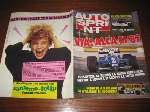 Autosprint 1987 cover ligier - autosprint,