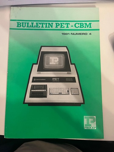 Rare bulletin pet cbm 2001 - -,