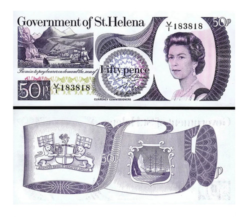 Banconota sant elena - 50, pence
