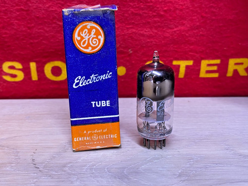 12av7 vacuum tube black - ge,