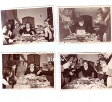 lotto foto TRIESTE FESTINO COMPLEANNO ANNI 50 torta candeline  gentleman photo