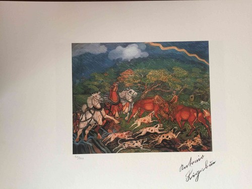 Antonio ligabue litografia - antonio,