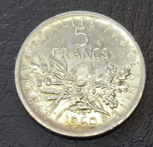 Moneta argento franchi - argento, 5