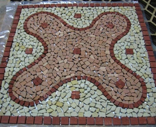 Rosone mosaico marmo e - marmo,