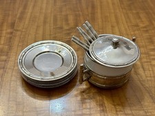 Zuccheriera Vintage Monopoli Italy + Set 6 Piattini e Posatine La San Marco