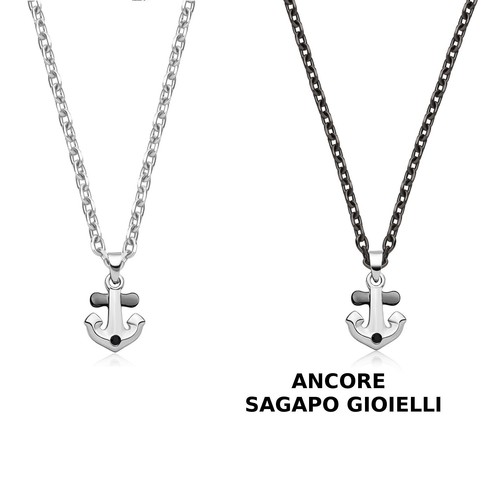Collana ancora uomo girocollo - collana,