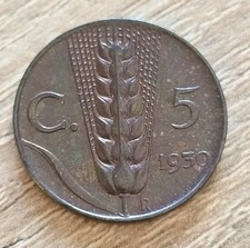5 Centesimi Spiga 1930