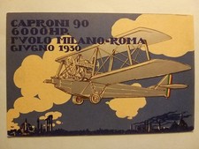 Caproni 90 - I° Volo Milano-Roma - Giugno 1930. Aeronautica.