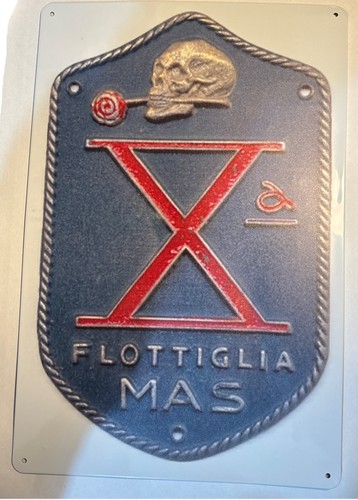 Targa metallo stemma decima - metallo-stemma,
