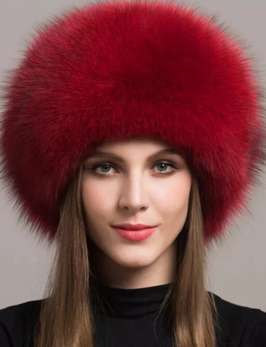 Cappello rosso pelliccia - cappello,