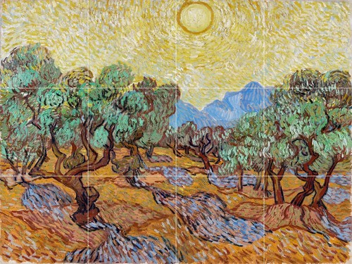 Pannello ceramica mosaico - , di