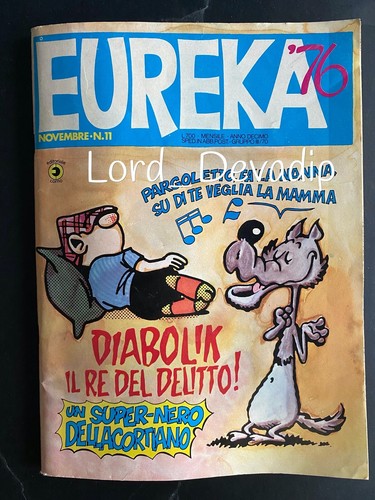 Diabolik rivista eureka - rivista, n